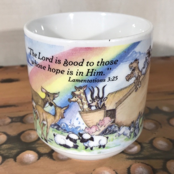 2/$20🌻Vintage Noah’s Ark Scripture Mug
